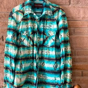 Men’s Rock And Roll Cowboy Button Up